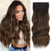 4pcs/set Long Wavy Hair Extensions Clip In Hair Extensions - Effortless Glamor