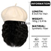 Wigyy Berets Cap with 8 Inch Wavy Curly Hat Wig - Effortless Glamor