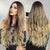 Ins Hot Women's Long Curly Hair Medium Parting Big Wave Golden Gradient For Daily Use