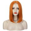 Ins Hot Orange Short Bob Mini Lace Front Wigs - Effortless Glamor