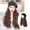 Long Curly Hair Fashion Hat Wig - Effortless Glamor