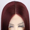 Wine RedLace Wigs Short Straight Lace Front Wig for Women