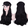 Octagon Cap Medium To Long Wavy Hair Wigs - Effortless Glamor