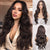 Ins Hot for Women Long Body Wavy Dark Brown Middle Part Water Wave Hair Wig Cosplay Natural Heat Resistan - Effortless Glamor