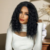 Ombre Blonde Short Kinky Curl Mini Lace Front Wigs - Effortless Glamor