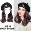 Beret For Medium Length Short Curly Hair - Effortless Glamor