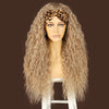 Women's Long Curly Hair Headband Wig Suitable For Party Use - Effortless Glamor