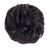 100% Human Hair Curly Bun Black