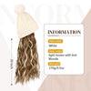 WigyyIns Hot Hat Hair Extension Long Wavy Curly White Hat Wig - Effortless Glamor