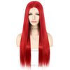 Long WaveOrange Lace Wig for Women Daily Makeup Heat Resistant Fiber Middle Deep T Part Synthetic Lace Front Wigs