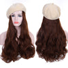 Medium Length Wavy And Straight Hair Beret Wigs - Effortless Glamor