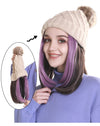 Beanie Hat with Hair Extensions Attached Straight Short BobWig - Effortless Glamor