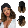 Ins Hot Baseball Cap Hair with 14 inch Wave Curly BobWig - Effortless Glamor