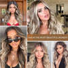 Ins Hot Long Curly Mini Lace Front Mixed Blonde Wigs - Effortless Glamor