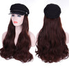 Octagon Cap Medium To Long Wavy Hair Wigs - Effortless Glamor