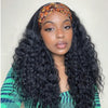 20inch Headband Wig Deep Curly Headband Wigs for Black Women Water Wave Headband Synthetic Curly Full Wig - Effortless Glamor