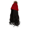 Knit Beanie Winter Hat with Removable Hair Hat Wig - Effortless Glamor