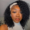 40CM Brazilian Kinky Curly Bob Lace Front Human Hair Wigs - Effortless Glamor