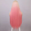 Ins Hot Long Blonde Orange Cosplay Mini Lace Wigs - Effortless Glamor