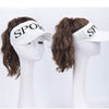 Ponytail Small Wave Baseball Cap Exposed Top Wig White Cap Wig - Effortless Glamor