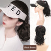 Natural Curly Hair Ponytail Open Top Wig Hat - Effortless Glamor