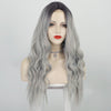 Long Gray Curly Wavy Mini Lace Wig For Women - Effortless Glamor