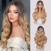 Ins Hot for Women Long Wavy Highlight Wigs - Effortless Glamor