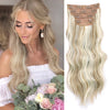 4pcs/set Long Wavy Hair Extensions Clip In Hair Extensions - Effortless Glamor