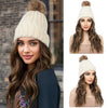 Wigyy Beige Beanie Wig Hair Extensions - Effortless Glamor