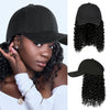 Ins Hot Baseball Cap with 16 Hair Extensions Adjustable Wig Hat Attached African Kinky Curly Hairpiece - Effortless Glamor