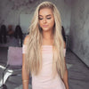 Cute Girl Wave Long Blonde Wigs - Effortless Glamor