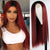 Women' s Red Straight Hot Mini Lace Front Wig - Effortless Glamor