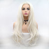 2021 Creamy White Wave Mini Lace Front Wigs - Effortless Glamor