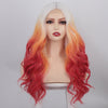 Ins Hot Long Curly Mini Lace Front Colorful Wigs - Effortless Glamor