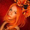 Ins Hot Orange Short Bob Mini Lace Front Wigs - Effortless Glamor