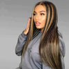 Mixed Color Straight Hot Mini Lace Front Wig - Effortless Glamor