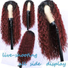 Kinky Curly Wigs Wind Red Cosplay Mini Lace Front Wigs - Effortless Glamor