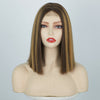 Straight Mix Brown Bob Mini Lace Front Wig - Effortless Glamor