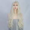 Ins Hot Long Curly Mini Lace Front Blonde Wigs - Effortless Glamor