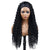 Afro Curly Long Brown Natural Water Wave Wig with Headband - Effortless Glamor