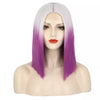 Ins Hot Ombre GreenBob Mini Lace Wigs - Effortless Glamor