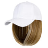 Ins Hot Baseball Cap with 14'' Hair Extensions Adjustable Wig - Effortless Glamor