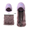 Long Curly Hair Knitted Hat Wig - Effortless Glamor