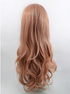 Lala mixed peach pink synthetic lace front wig