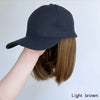 Pink Baseball Cap Hat Wigs - Effortless Glamor