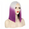 Ins Hot Ombre GreenBob Mini Lace Wigs - Effortless Glamor