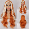 Long Natural Wave Black Wigs Middle Curly Wigs for Daily Use Hairs