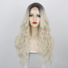 Ins Hot Brown Mixed Blonde Long Wavy Mini Lace Front Wigs - Effortless Glamor