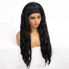 Natural Black Body Wave Headband 28''withWig - Effortless Glamor