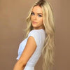 Blonde Body Wave Golden Mini Lace Front Wigs - Effortless Glamor